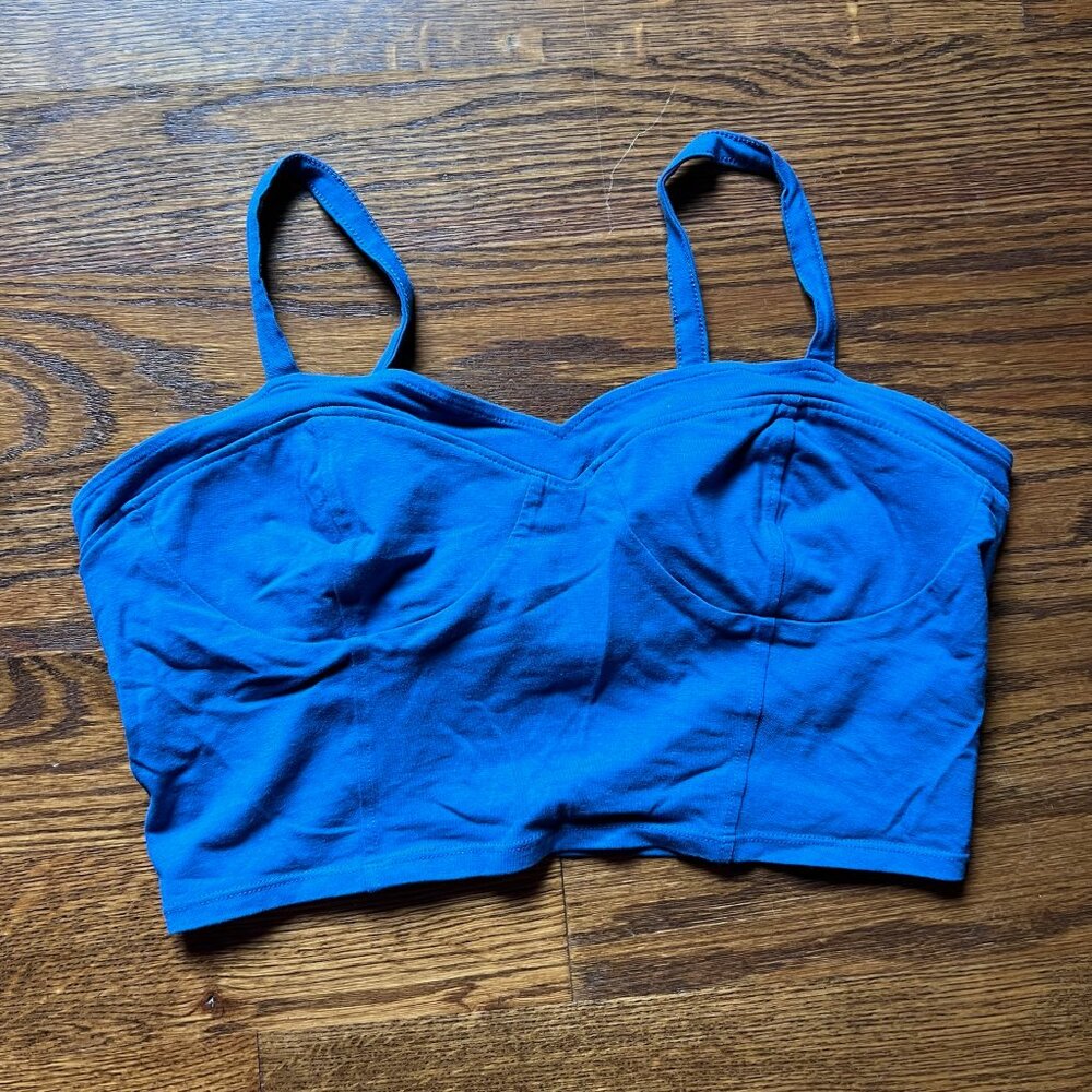 Like New Terranova Blue Crop Top Sz L